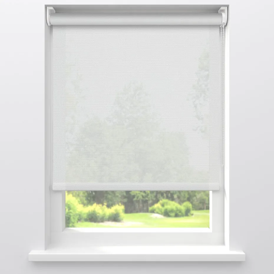 Kwantum Rolgordijnen | Rolgordijn Screen Vinz  Wit