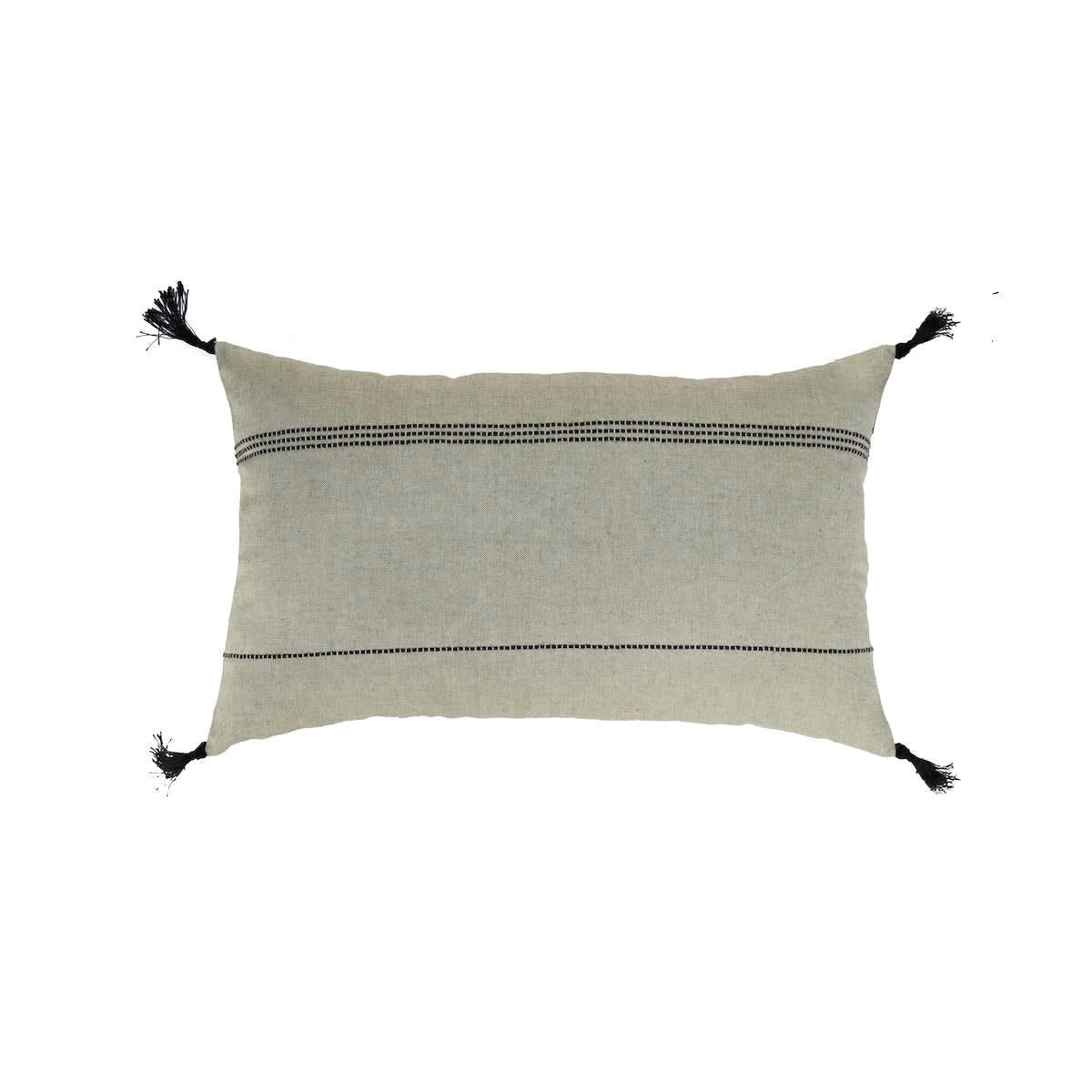 HANA - Housse de coussin coton  50x30 olive