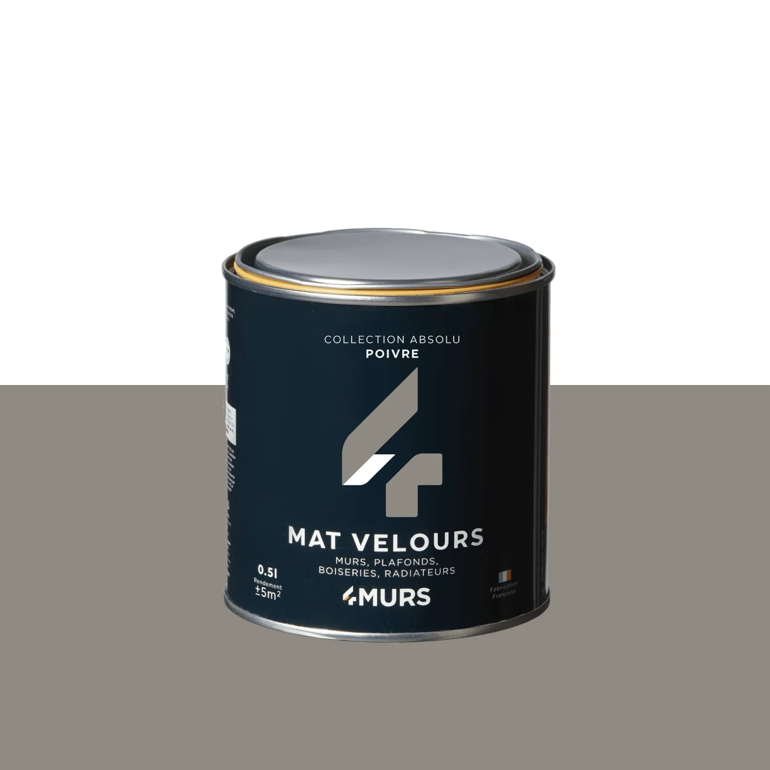 Absolu Peinture Finition Peinture poivre Mat 0,5 L
