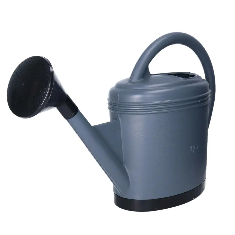 EDA Gieter - donkergrijs - kunststof - metalen broeskop - 12 liter