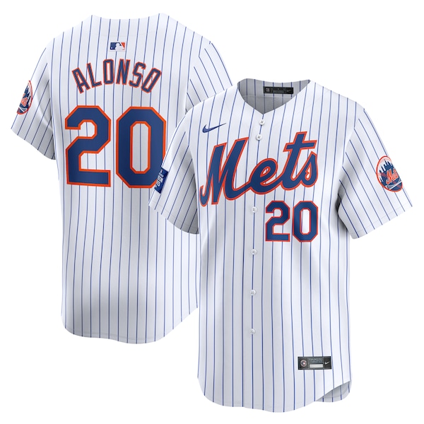 Pete Alonso New York Mets Nike 2024 MLB World Tour London Series Home Limited Player Jersey - White