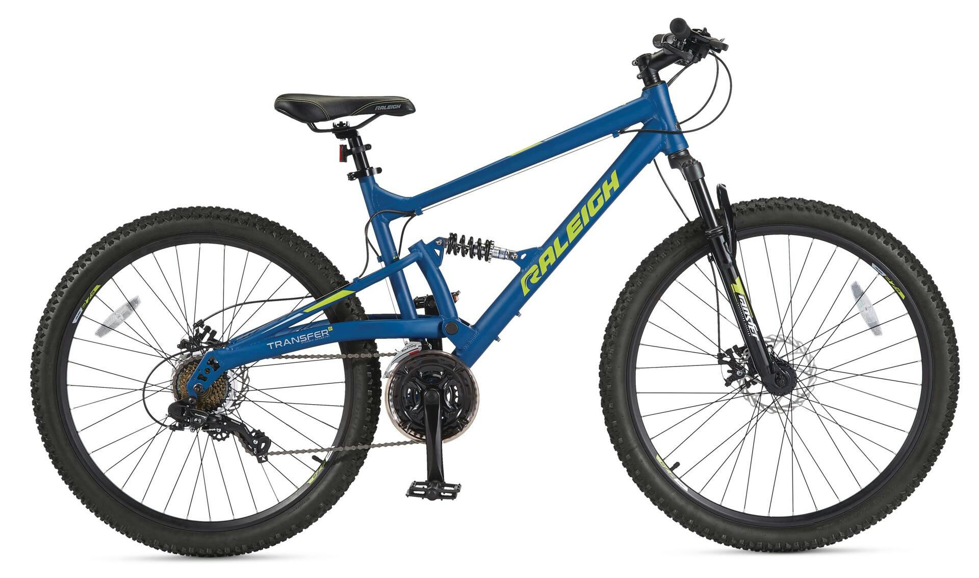 Raleigh Tracker Dual-Suspension Mountain Bike, 27.5-in, Blue