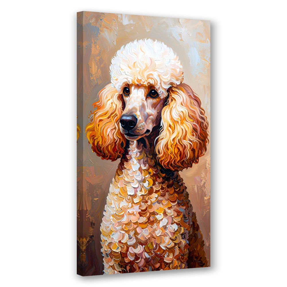 Feeby Obraz canvas nowoczesny do salonu biura, Pudel Pies Zwierzę 40x80