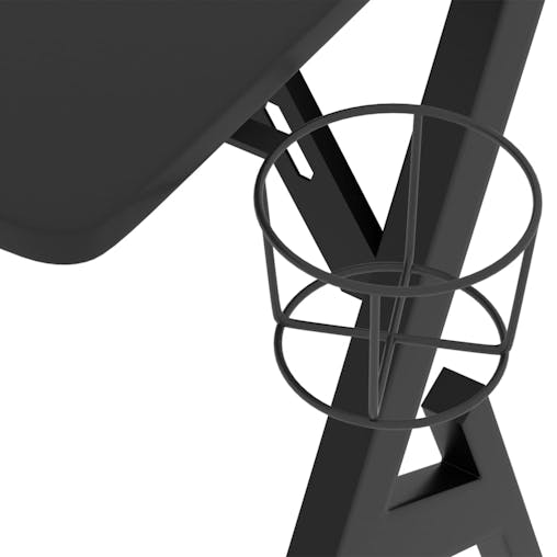 NNEVL Gaming Desk with Y Shape Legs Black 90x60x75 cm