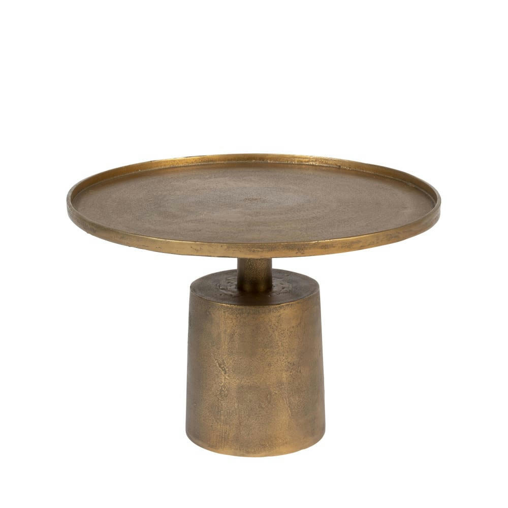 MASON - Table basse ronde en métal D60cm or