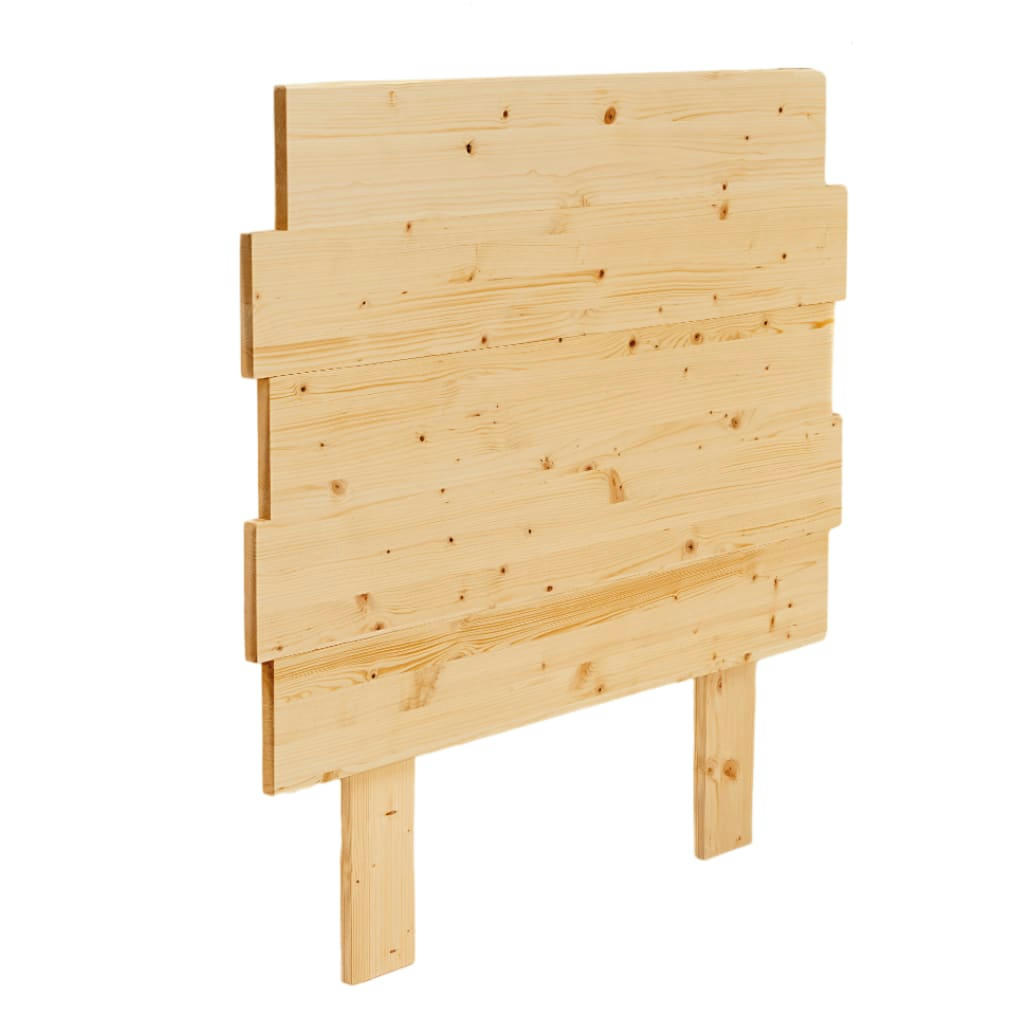 SIARA - Tête de lit en bois d'épicéa pour lit de 90 cm en couleur marron clair