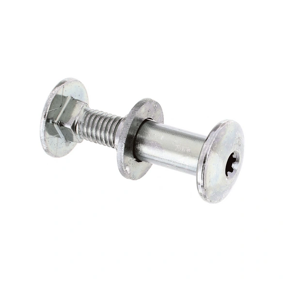 Flachrundschraube Multi-Fix, mit Hülsenmutter, Rohstahl, 2 Stück