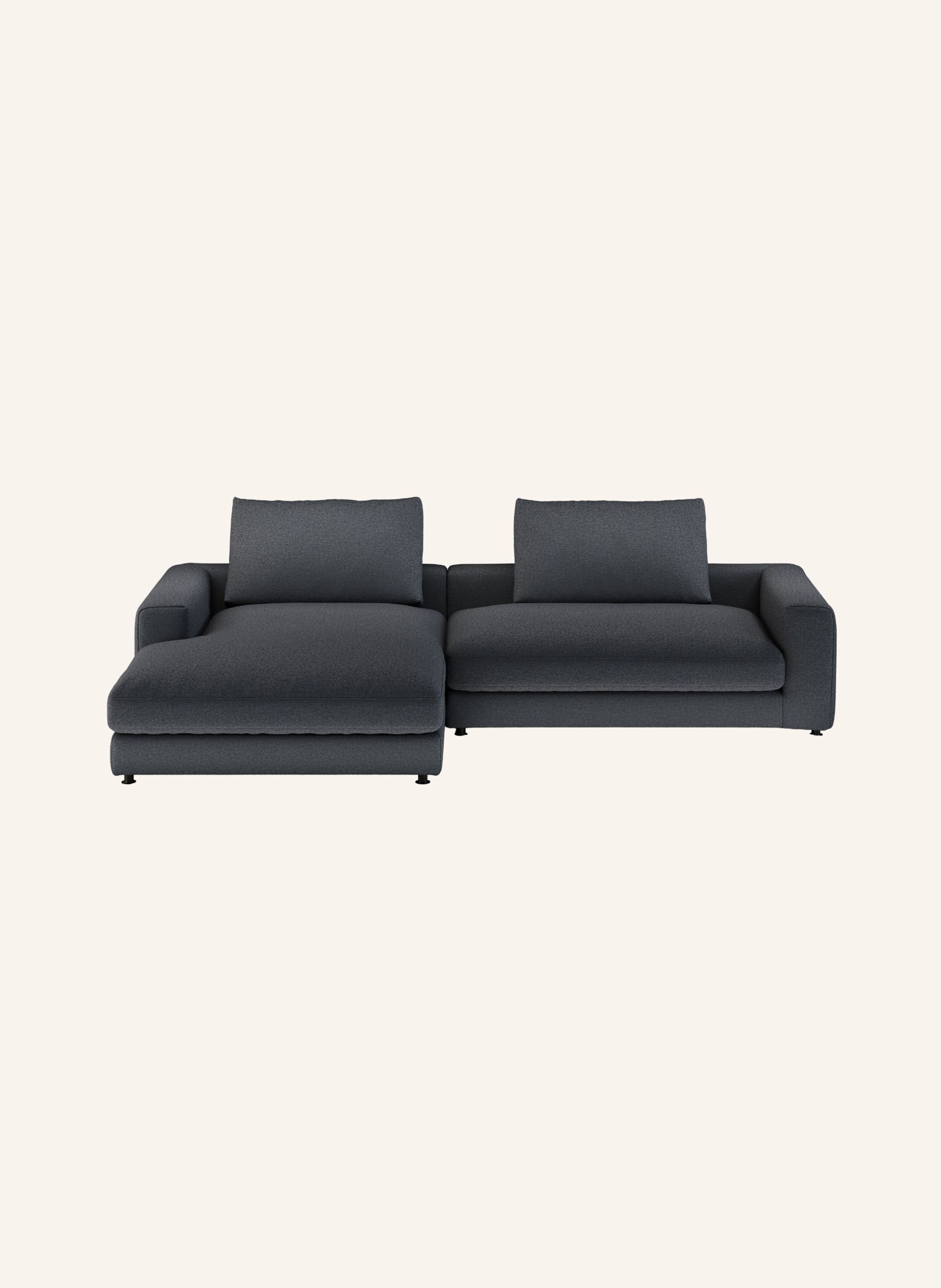 nydo Ecksofa XL MOSLER, links, Flachgewebe