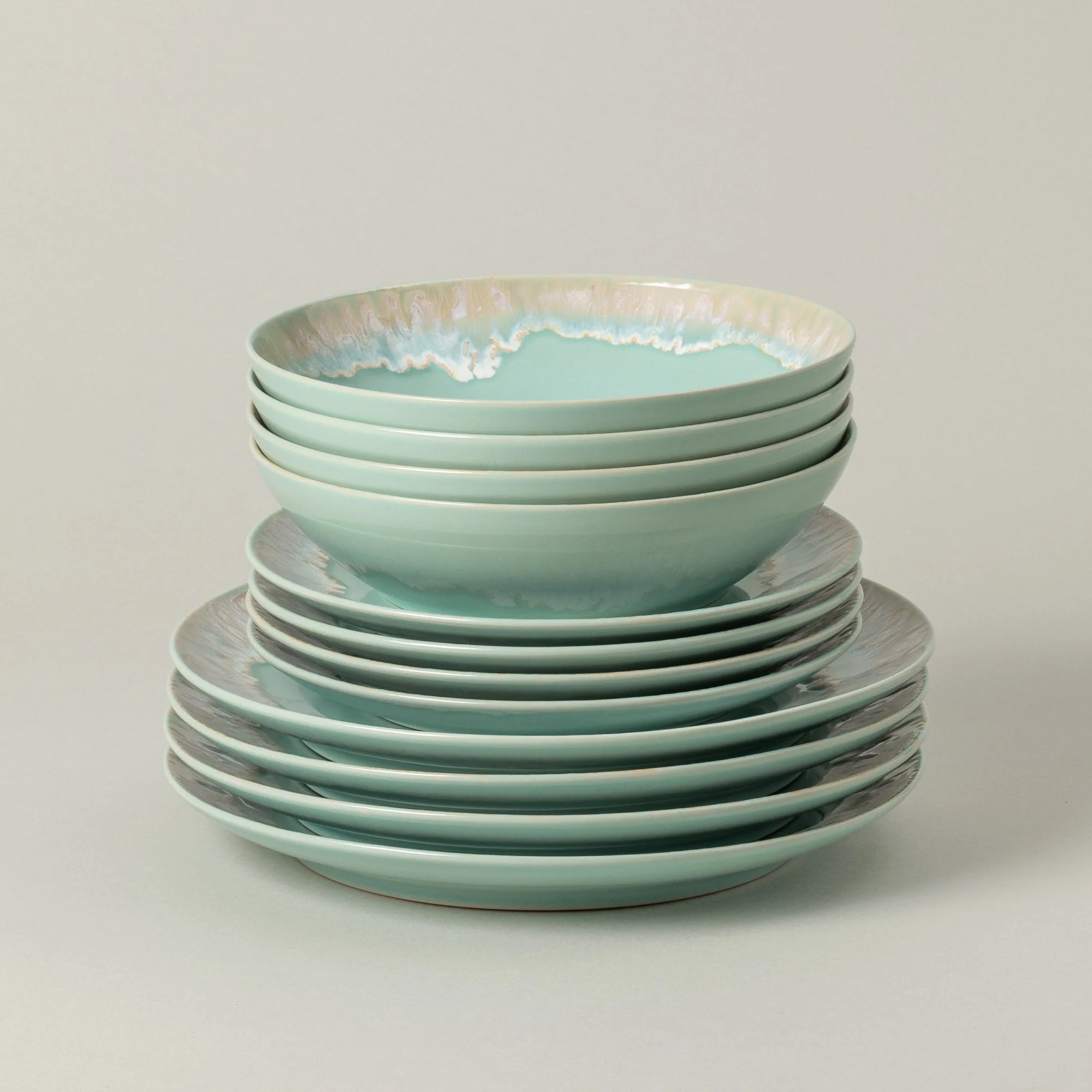 12-Piece Dinnerware Set with Soup/Pasta Bowl Taormina, Casafina by COSTA NOVA