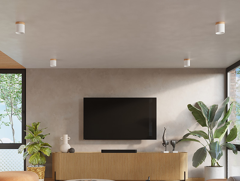 Lampa natynkowa Rif aluminiowa biała