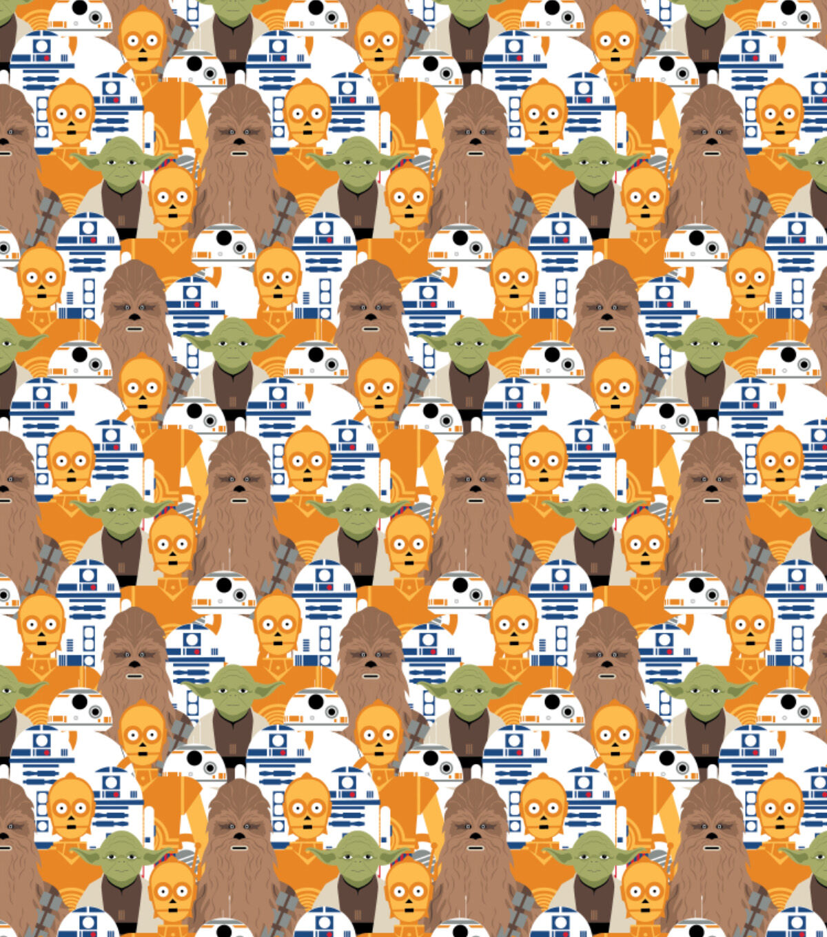 Star Wars Portrait Stacked Cotton Fabric