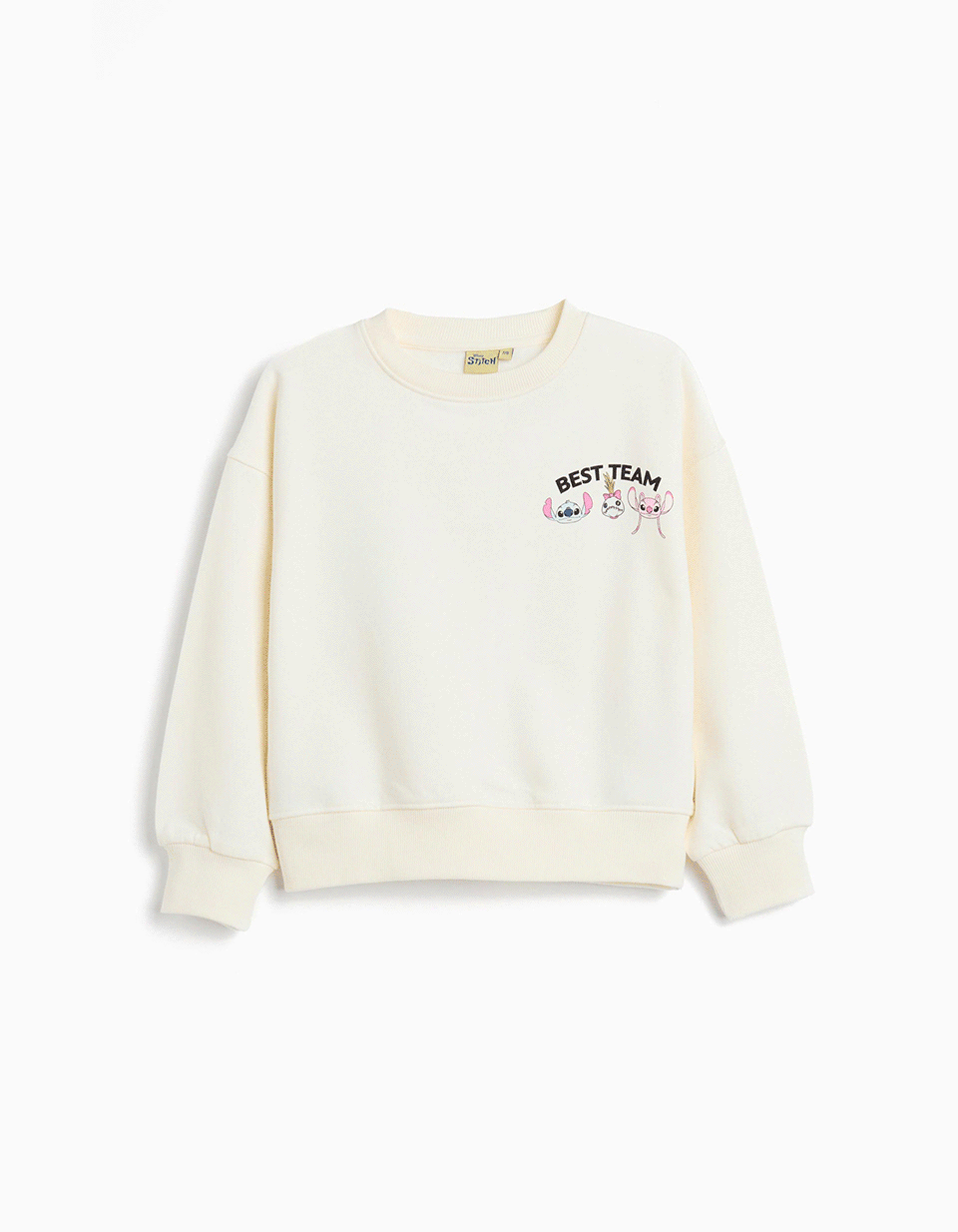Sweatshirt 'Stitch' ©Disney, Menina, Branco