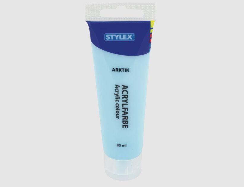 Acrylfarbe eisblau pastell