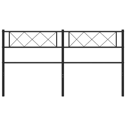 NNEVL Metal Headboard Black 137 cm