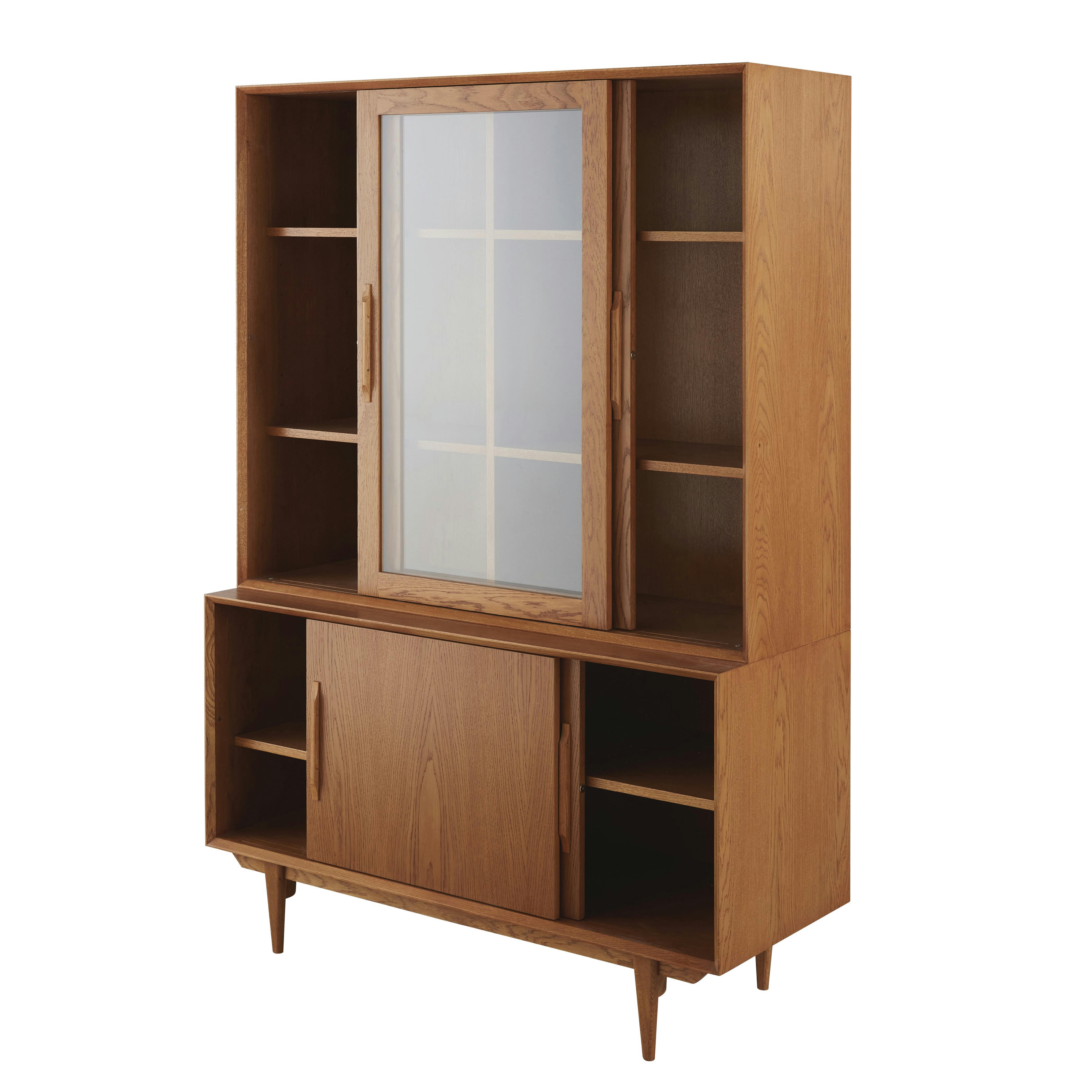 Portobello - Vaisselier vintage 2 portes coulissantes