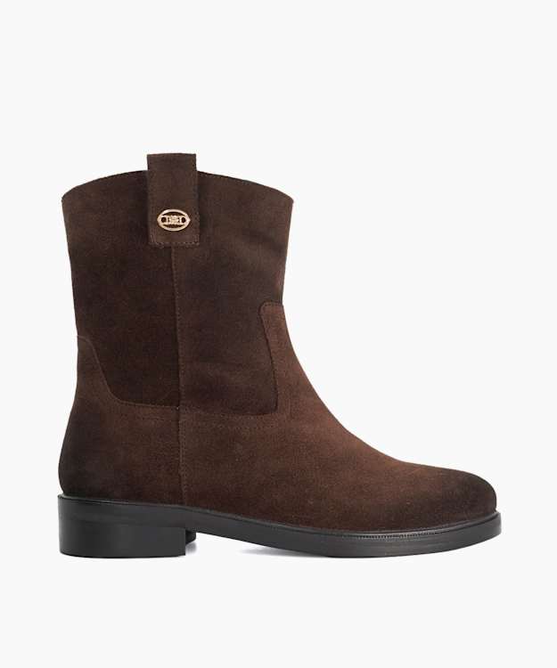 Pixelate Brown - Suede Ankle Boots