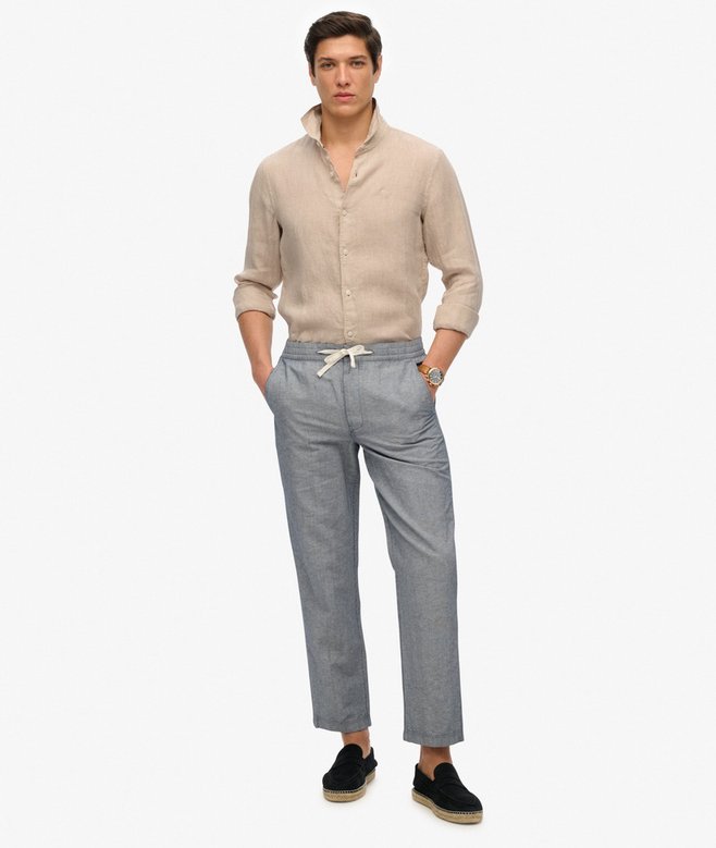 Embroidered Vacation Linen Shirt