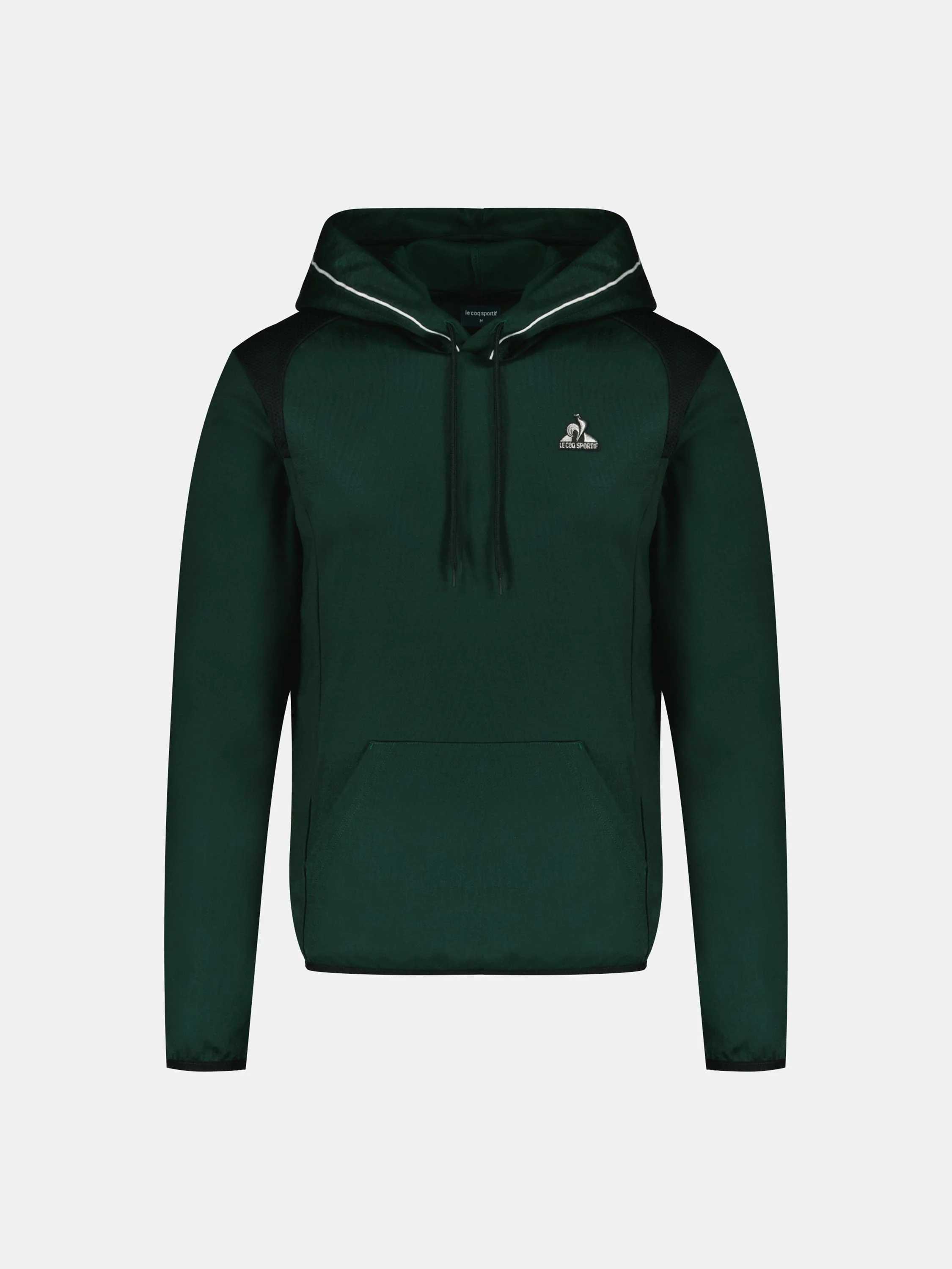 Sweat à capuche Coq d'argent en jersey double texturés