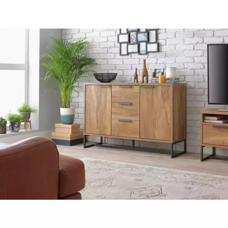 Habitat Nomad 2 Door 3 Drawer Sideboard - Natural