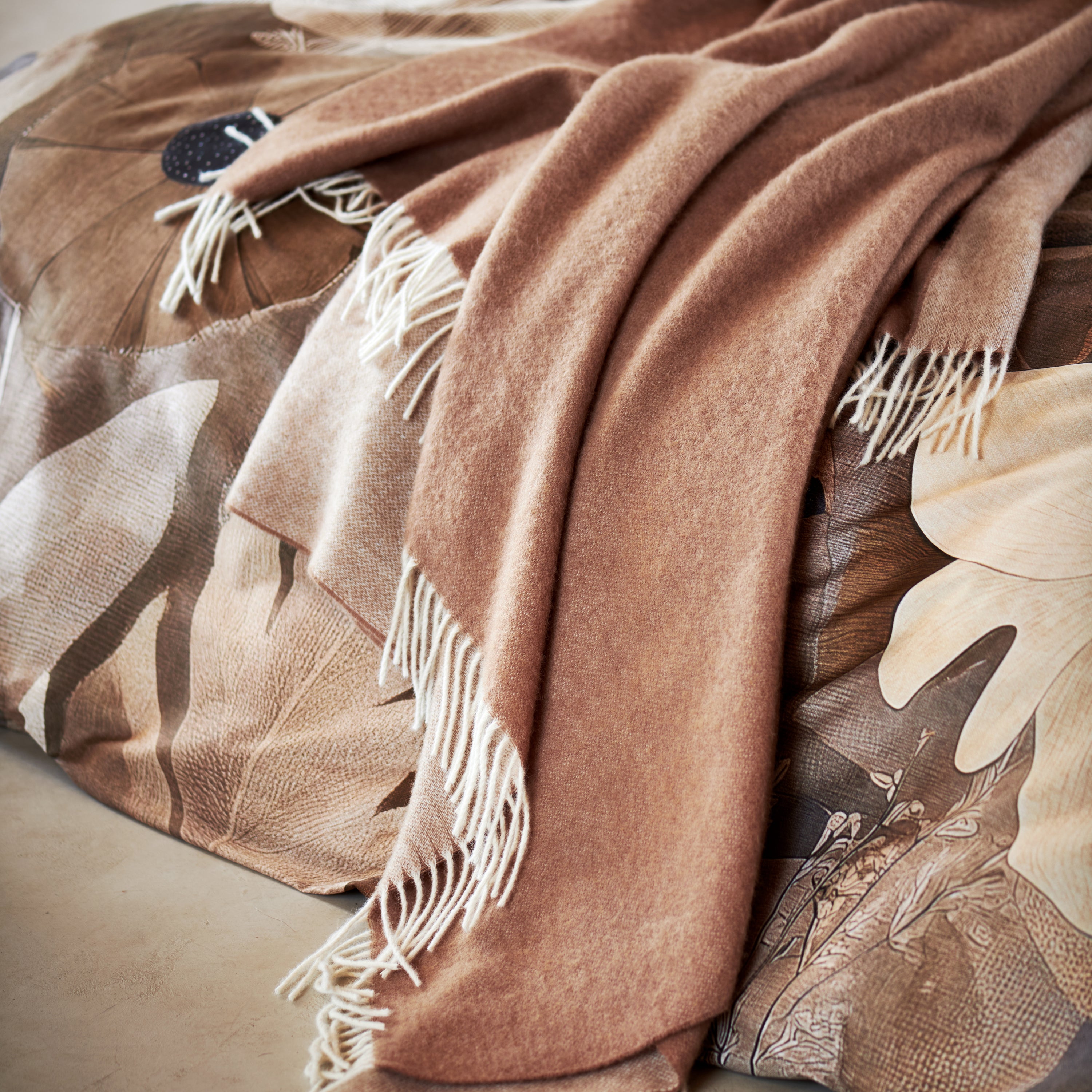 Vandyck Bellavita Plaid 130 x 220 cm - Soft `Tan