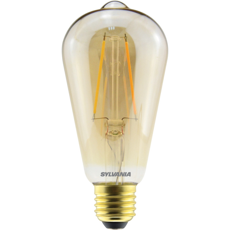 Ampoule à filaments LED E27 ambrée blanc chaud 420 lm 4,5 W SYLVANIA