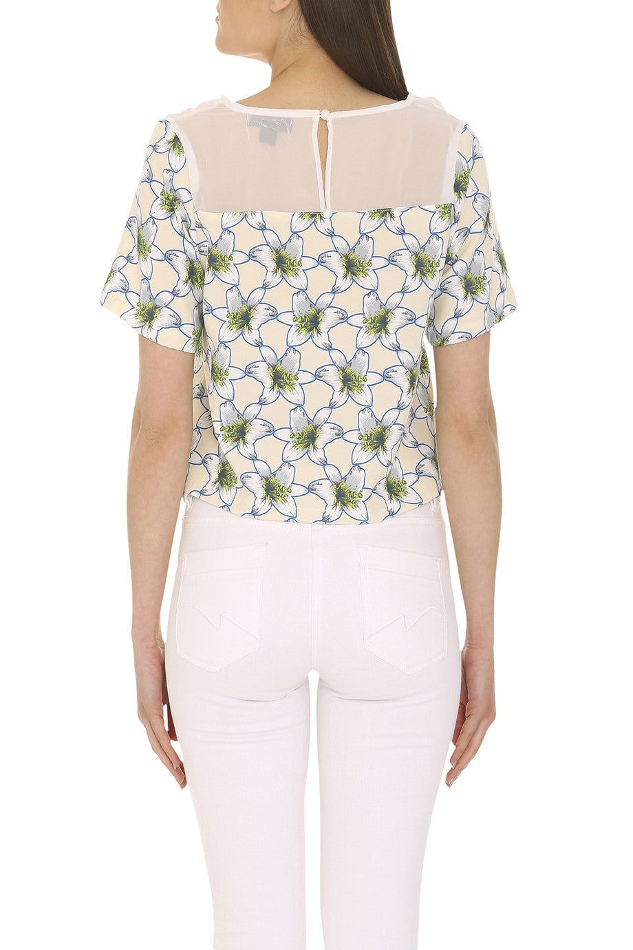 Cutie London Chiffon Panel Top