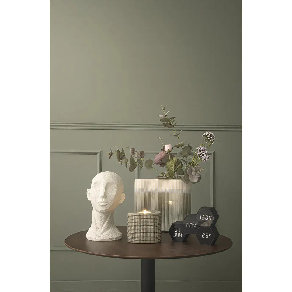 Alarm clock Six in the Mix rubberized black.