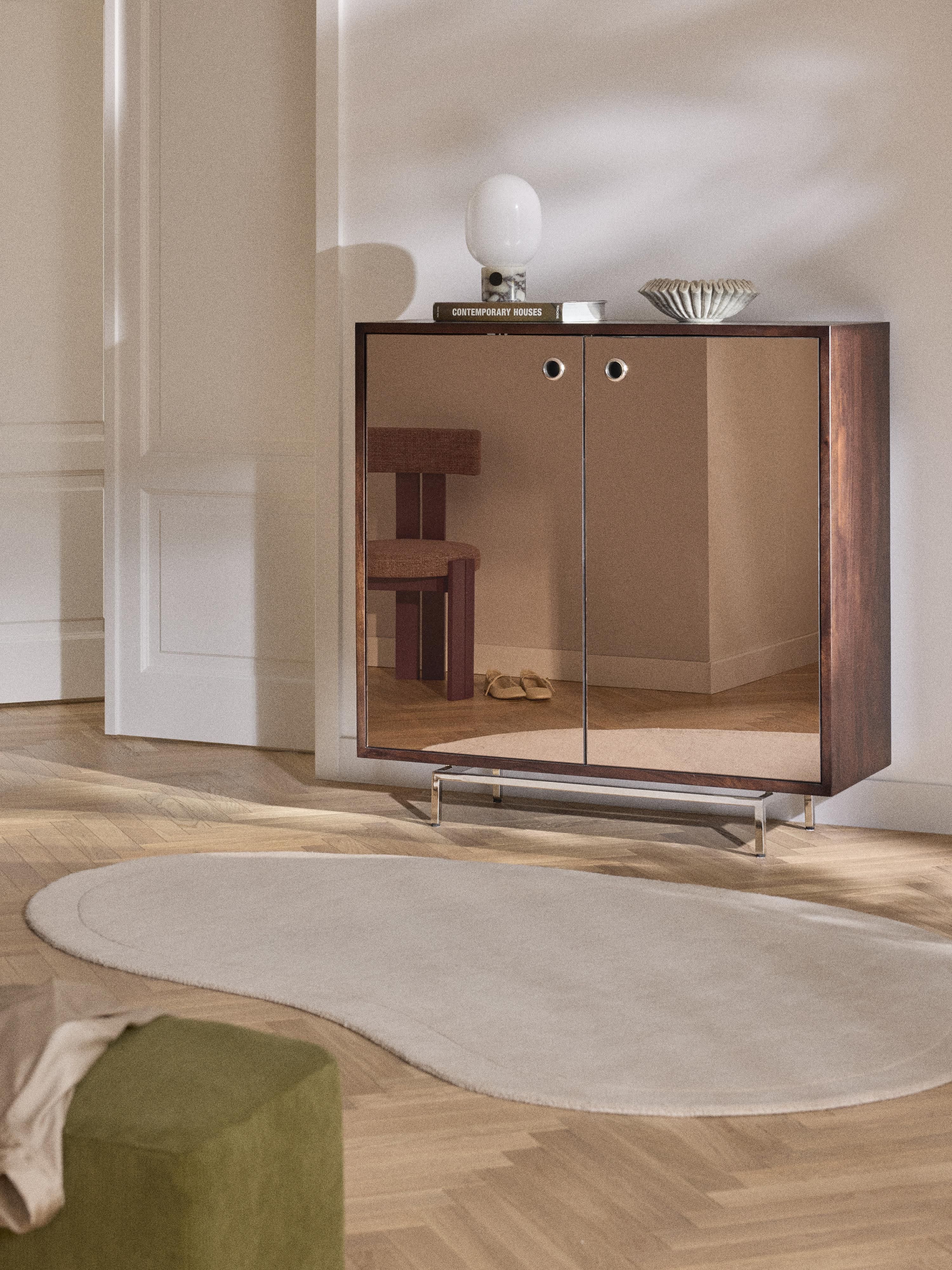 Highboard Scarlett mit Spiegelglas-Türen
