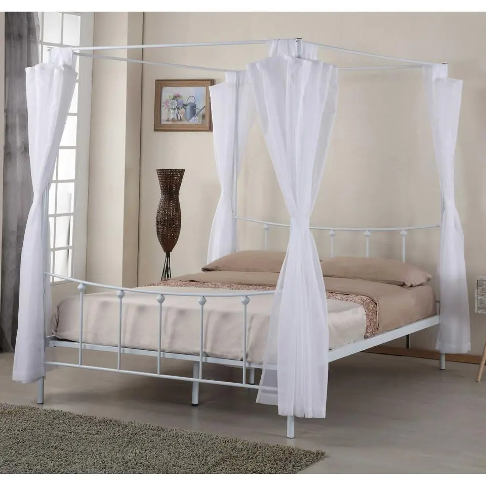 Hemelbed Amore metaal 140x200 - wit