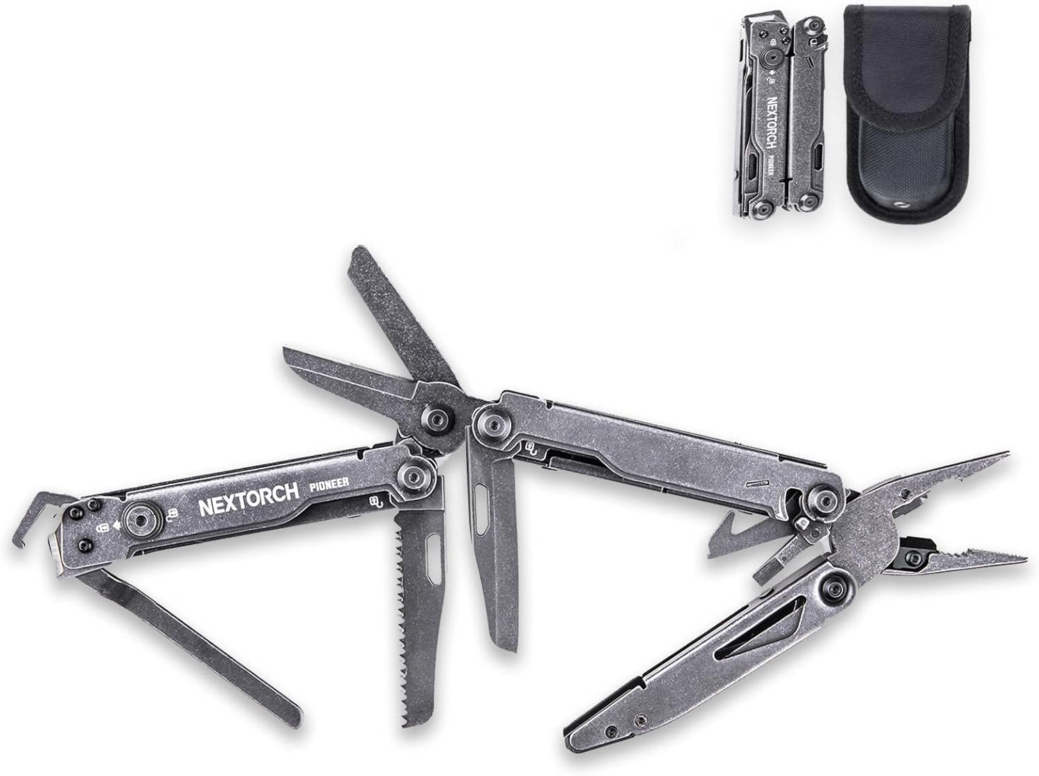 PIONEER 14-IN-1 Multi-tools Heavy Duty Multi tool Set with Scissor Needle Nose Pliers Trauma Shears Pocket Clip Multi-tool for Emergency First Responders