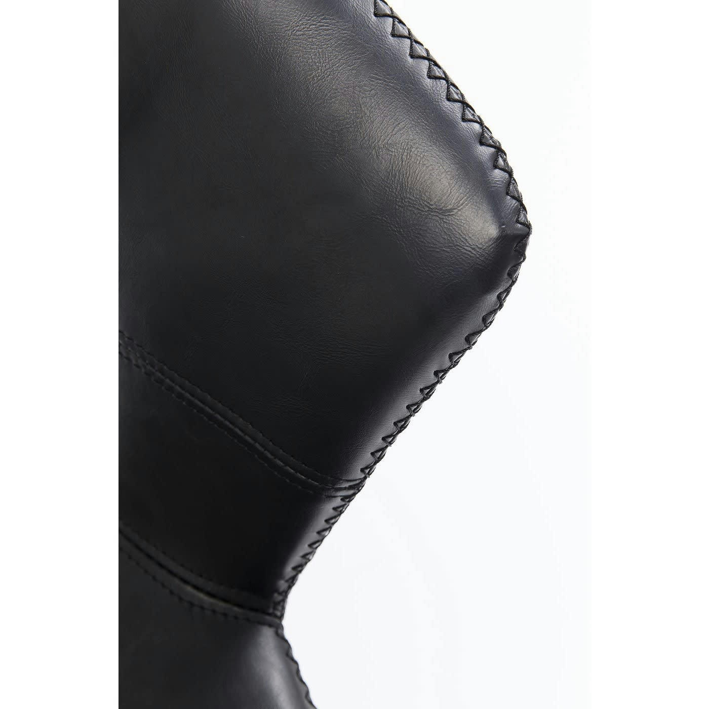 REUNION - Chaise noire et acier