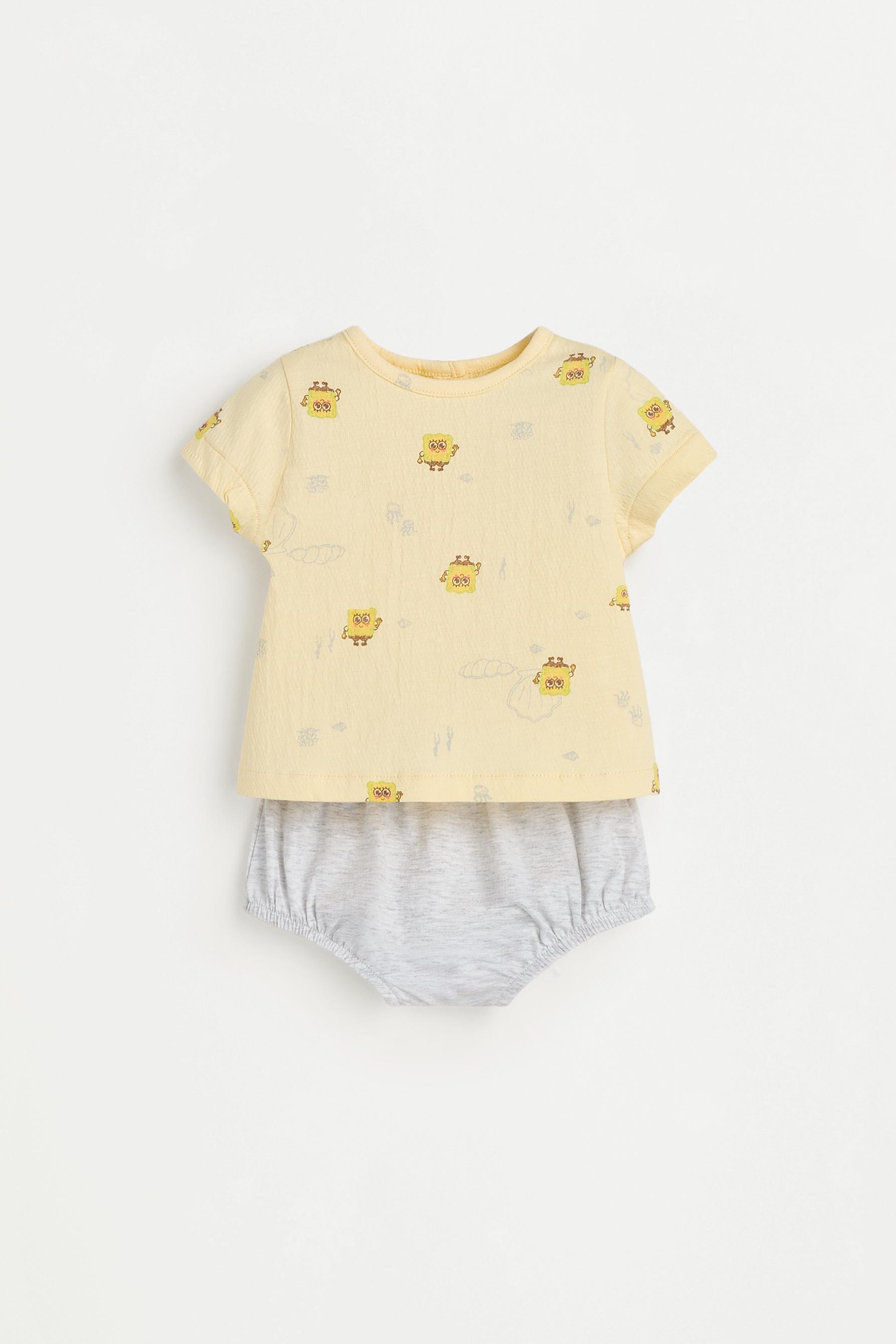 Set Bob Esponja Nickelodeon™ camiseta y braguita