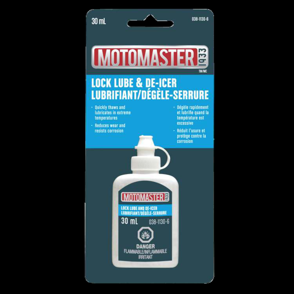 MotoMaster Lock Lubricant & De-Icer, 30-mL