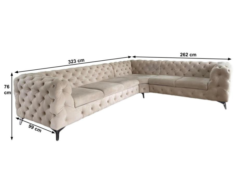 Narożnik Moet Beżowy 323x262