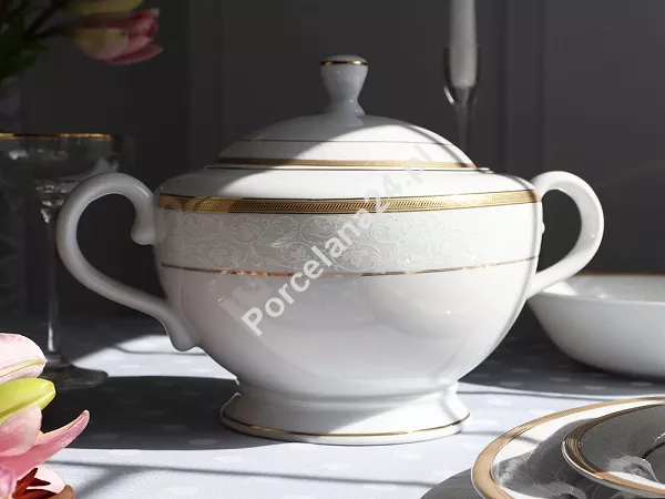 Serwis obiadowy na 6 osób (25el) Bogucice - Geos Gold 829