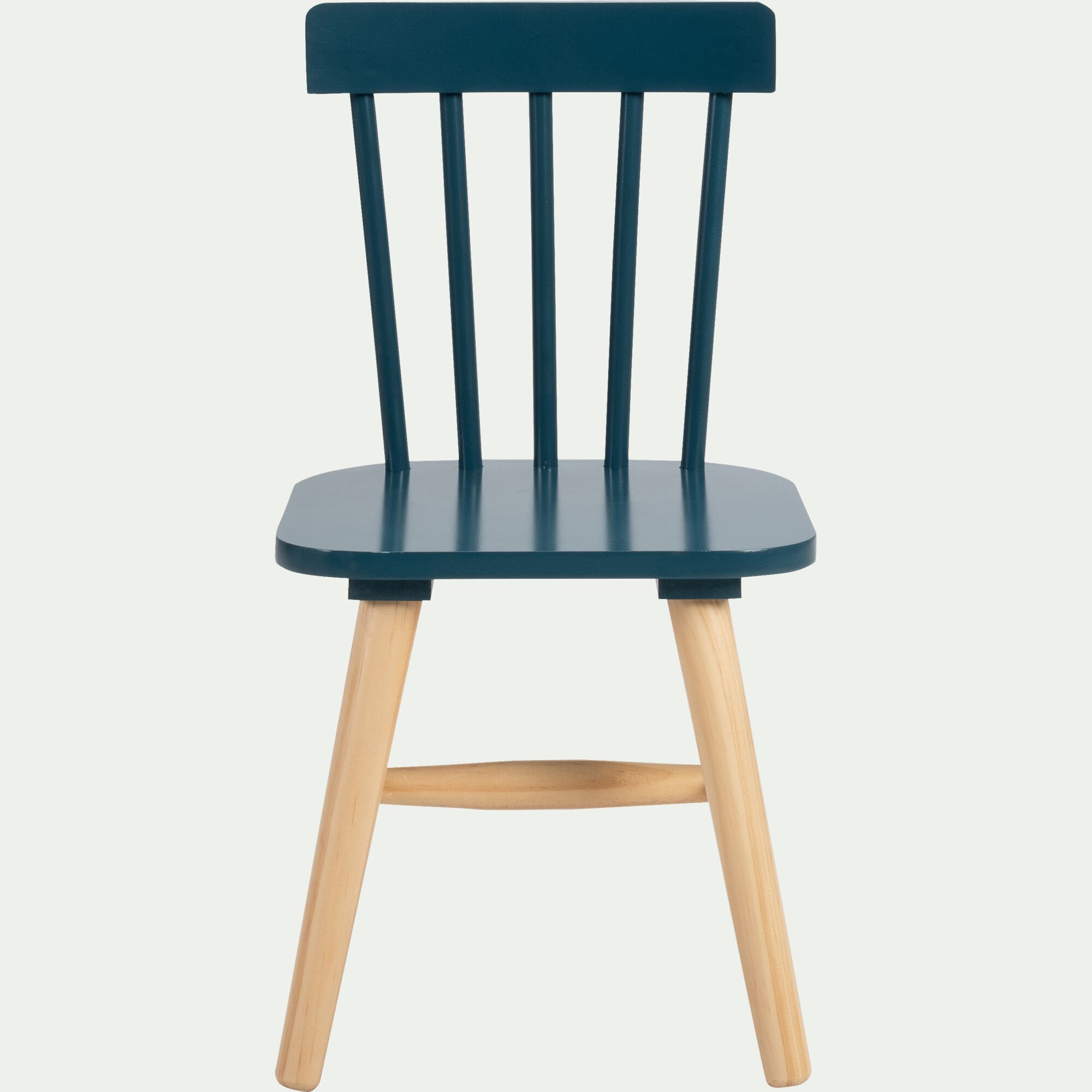 HELGA - Chaise enfant en bois - bleu figuerolles