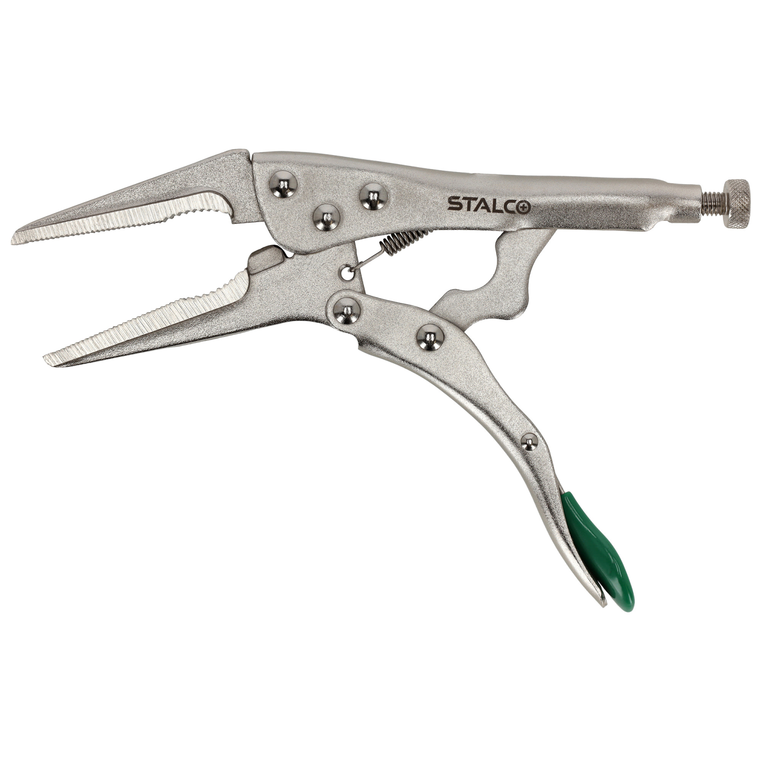 Szczypce spawalnicze zatrzaskowe długie 180mm 180 mm STALCO S011914312