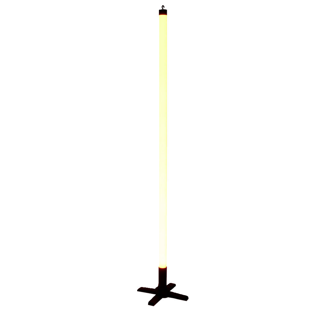 Tube néon LED rouge plastique Ø3,3xH116cm