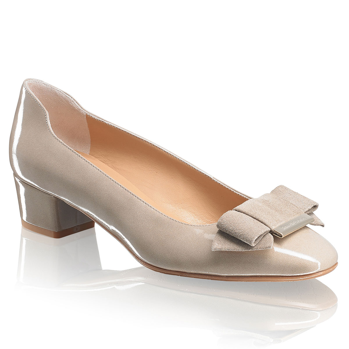 Russell & Bromley BOWLINE Mid Heel Bow Court