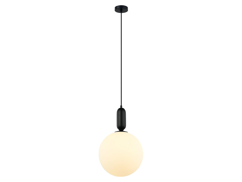 Lampa wisząca Aldera stalowa czarna