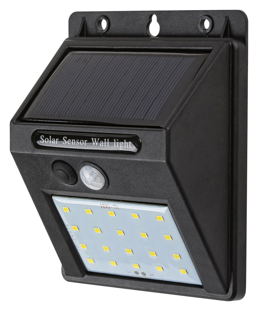 Kinkiet zewnętrzny solarny z czujnikiem LED 1.3W Ostrava czarny Rabalux