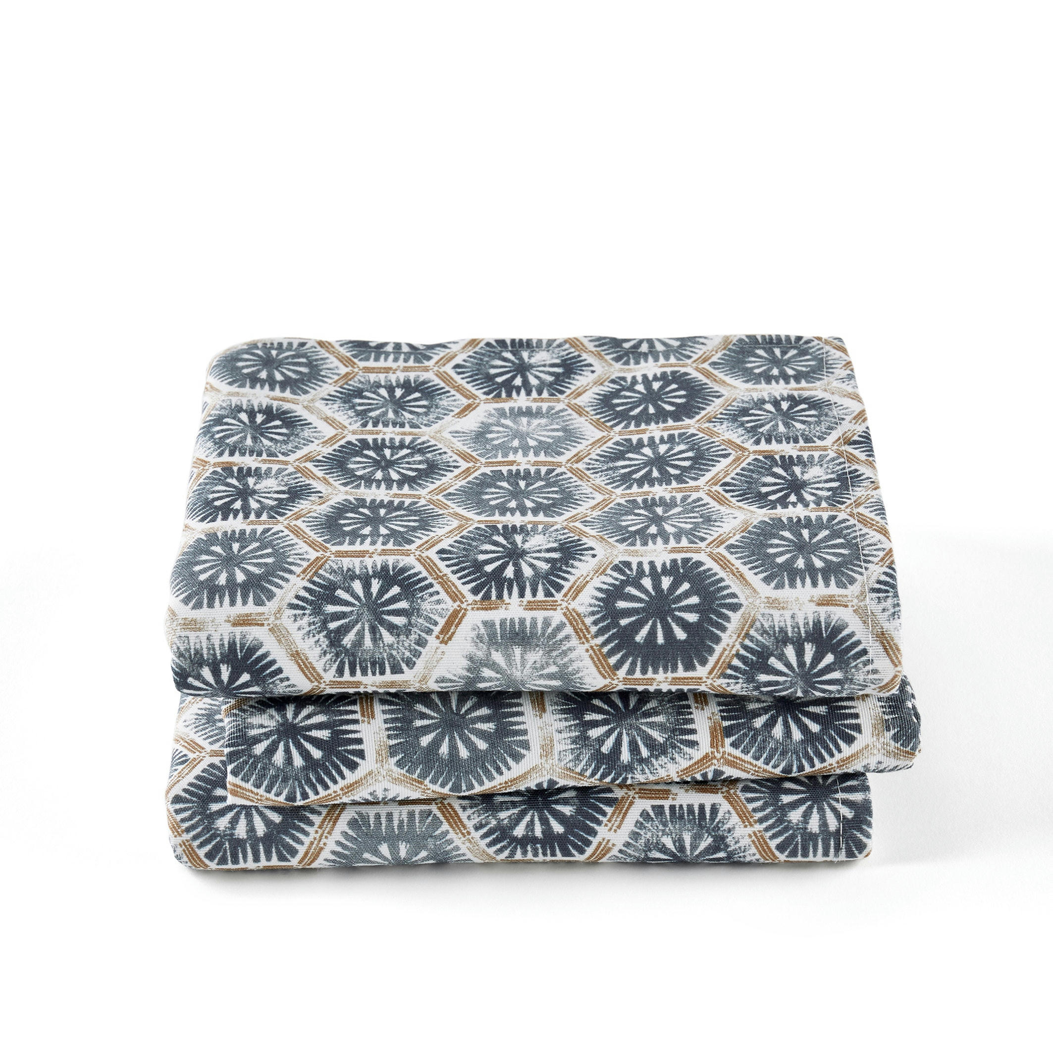 Lot de 3 serviettes de table imprimées Sabi