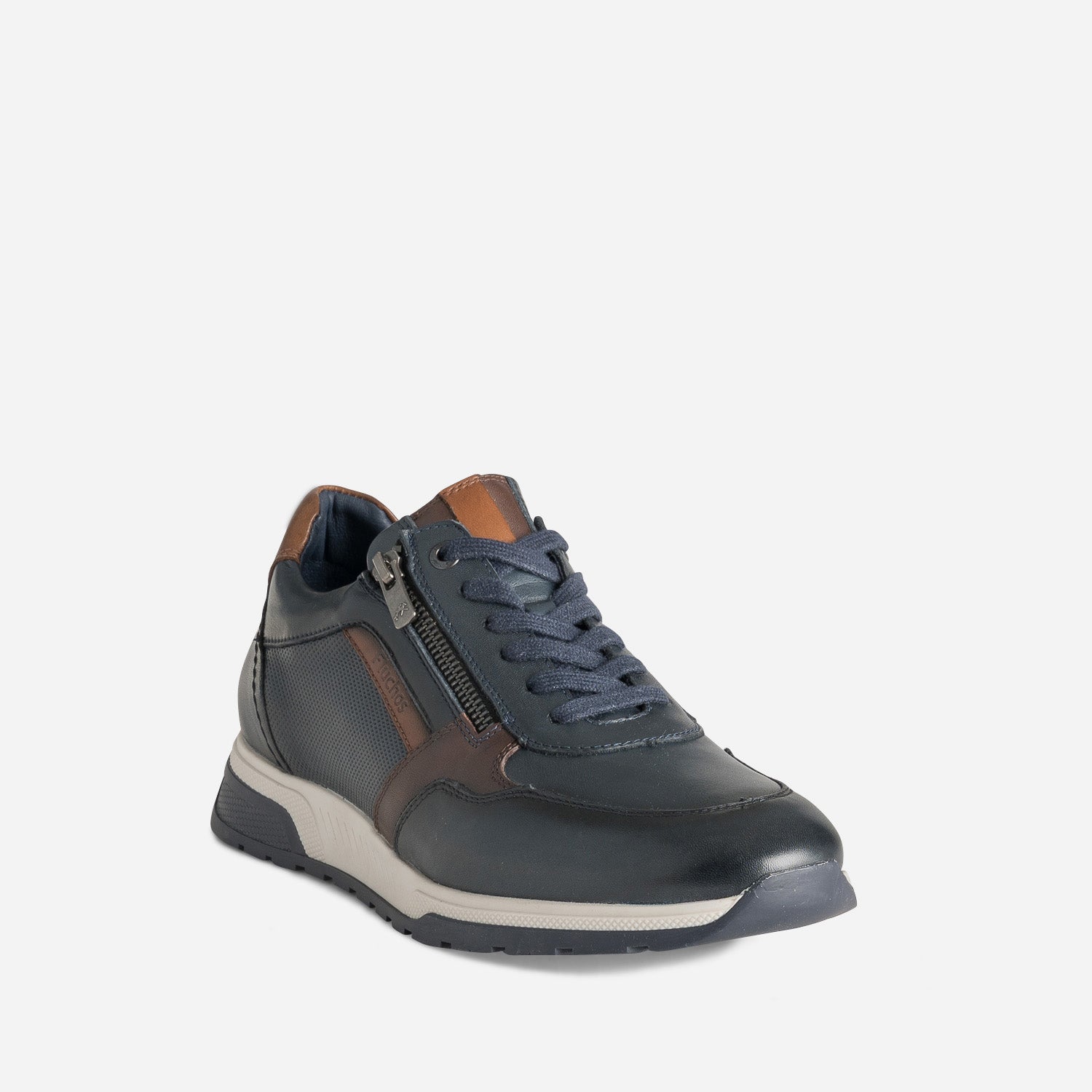 Tennis FLUCHOS marine cuir