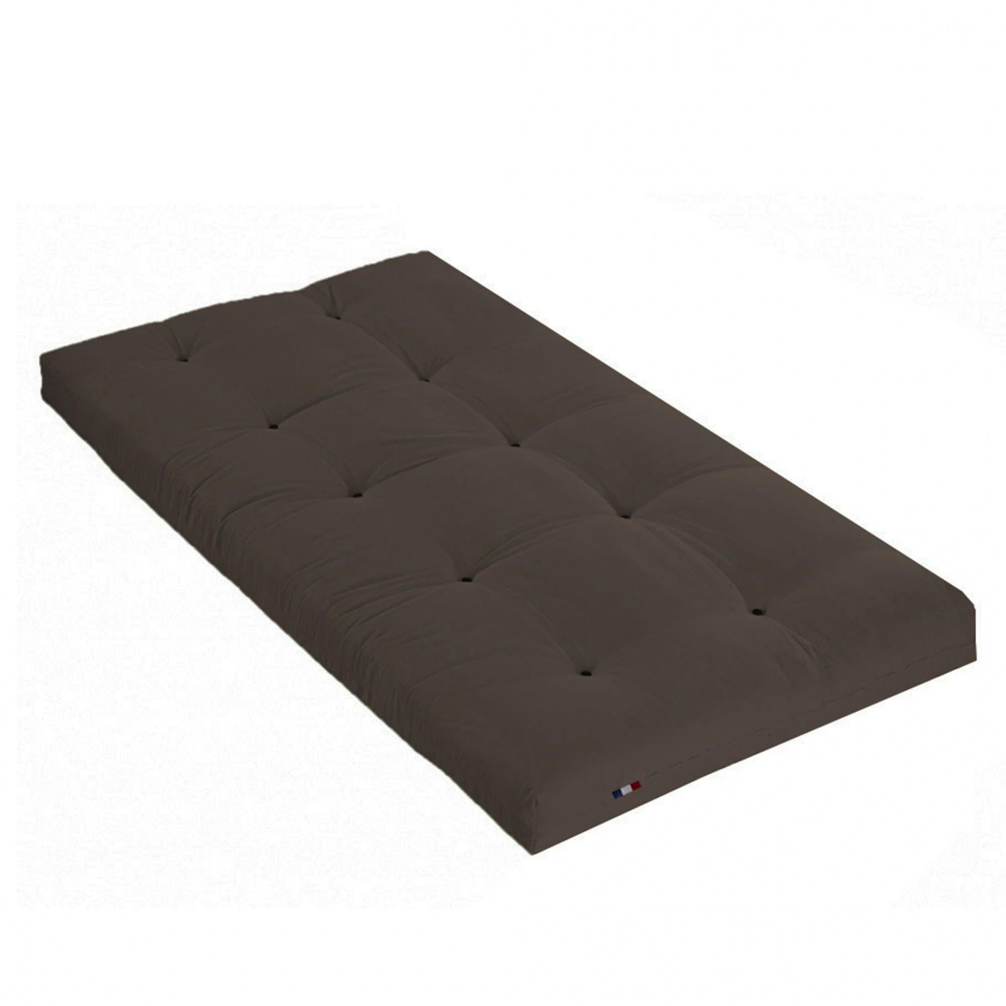 FUTON LATEX - Matelas futon Latex Chocolat 90x190