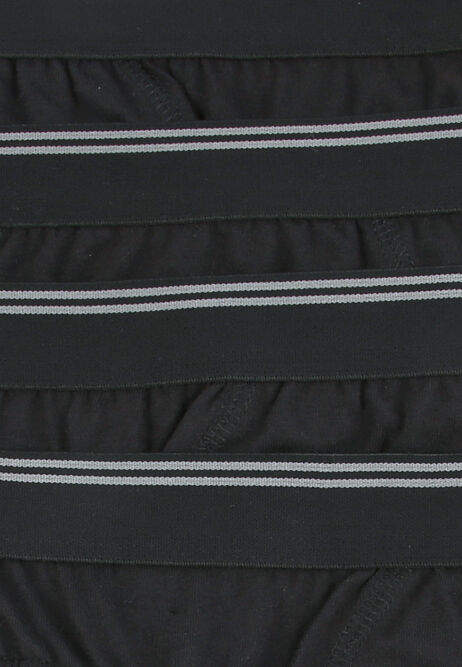 Mens 4pk Black Briefs