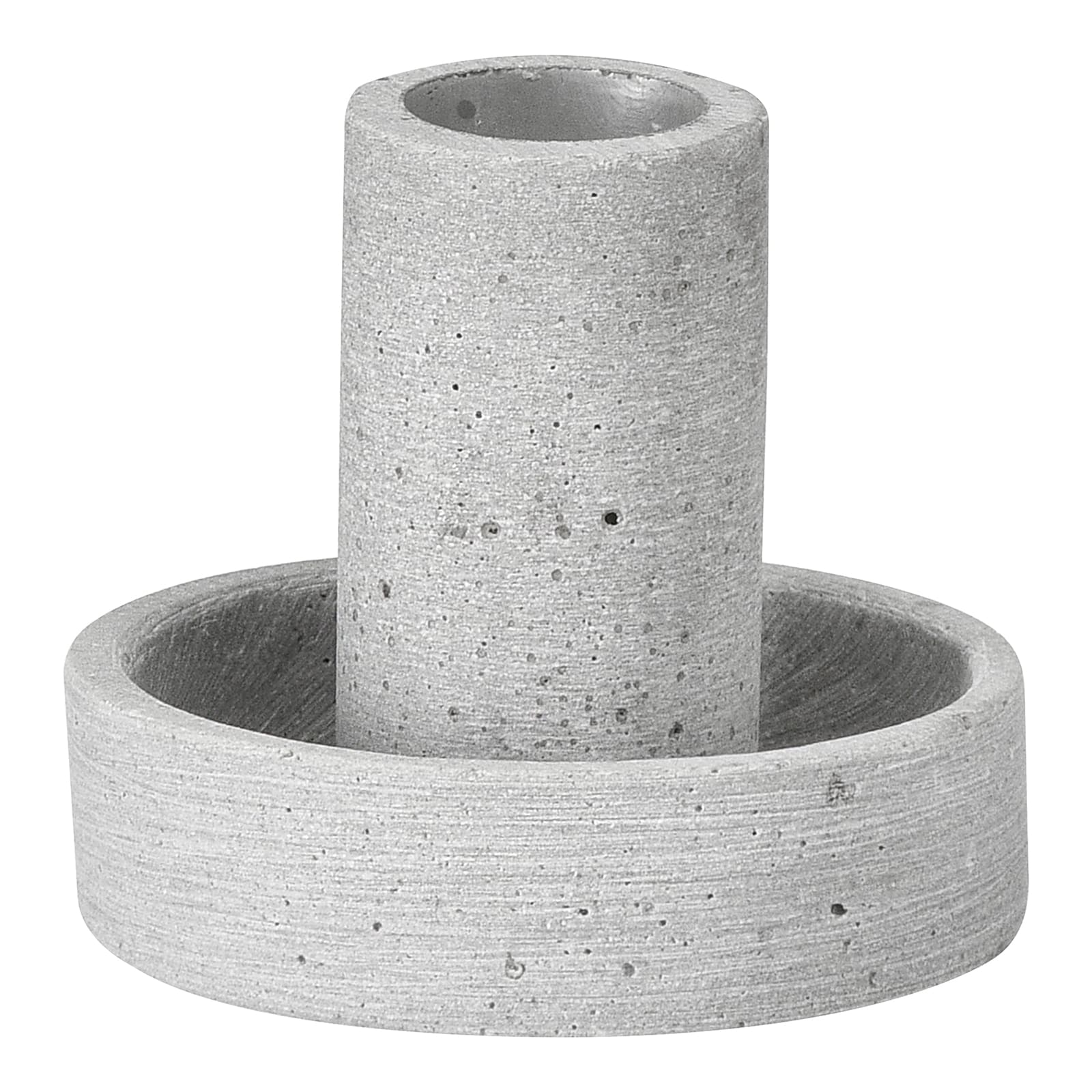 Stabkerzenhalter Grau, ⌀ 7 cm, H 60 mm