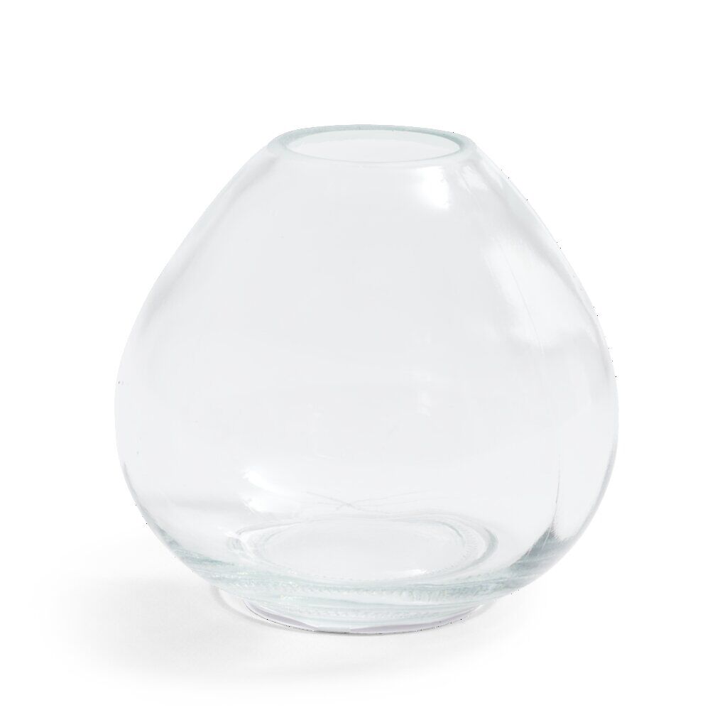 Soliflore rond verre transparent Ø8,5xH7,7cm