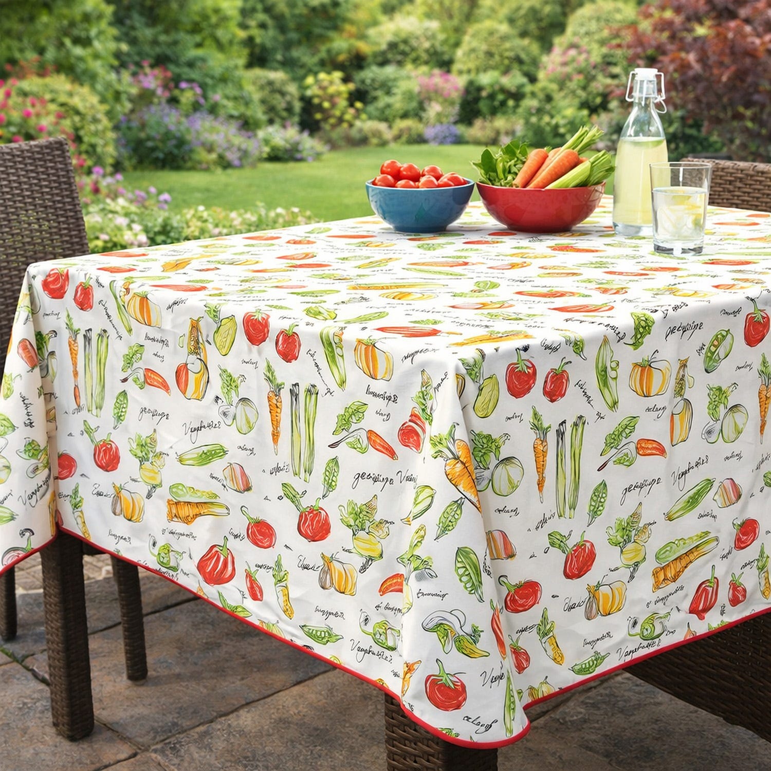 Tovaglia antimacchia 140x320 cm orto