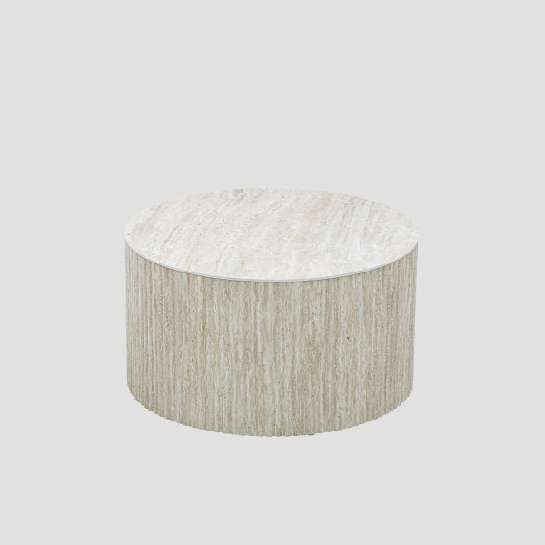 Stolik kawowy BELLEZA z blatem ze spiekanego kamienia 70x70x38,5 cm HOMLA