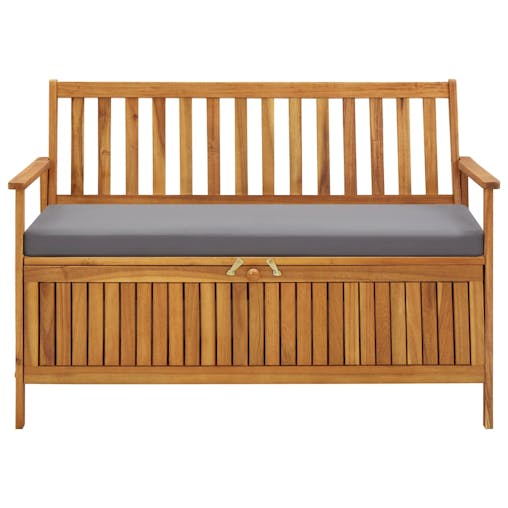 NNEVL Garden Storage Box Brown 120x50x60 cm Poly Rattan